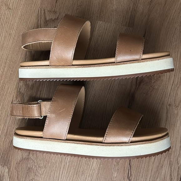 Nisolo Flatform Leather Sandals, Almond, Women’s size 7 - Picture 12 of 14